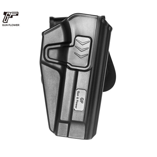Toc OWB CZ P-07 / P-09 cu retentie pe garda Gun&Flower - Mana dreapta, Negru | WARGEAR RO