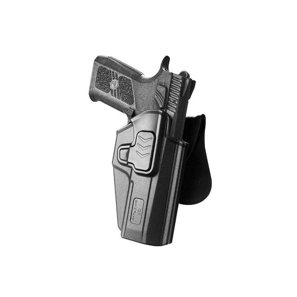 Toc OWB CZ P-07 / P-09 cu retentie pe garda Gun&Flower - Mana dreapta, Negru | WARGEAR RO