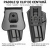 Toc OWB CZ P-07 / P-09 cu retentie pe garda Gun&Flower - Mana dreapta, Negru | WARGEAR RO