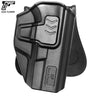 Toc OWB Glock 19/23/32 retentie nivel II Gun&Flower - Mana dreapta, Negru | WARGEAR RO