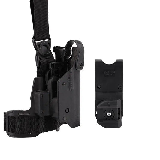 Toc pistol GLOCK 17 / 19 GHOST 5.2 Level 3 + prindere TL6 picior | Echipament tactic WARGEAR