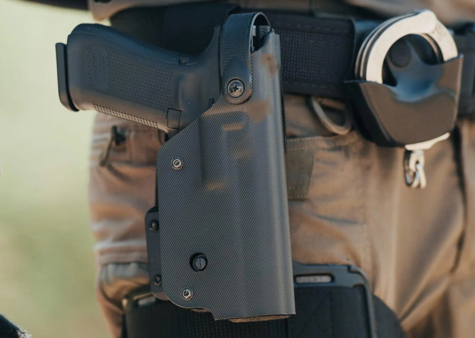 Toc pistol GLOCK 17 / 19 GHOST 5.2 Level 3 + prindere TL6 picior | Echipament tactic WARGEAR