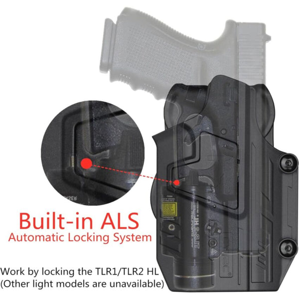 Toc Universal CYTAC Mega - Fit pentru Pistol cu Lanterna TLR - 1/TLR - 2 | Echipament tactic WARGEAR