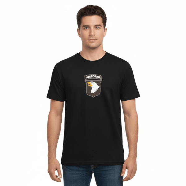 Tricou army AIRBORNE negru | Echipament tactic WARGEAR