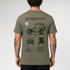 Tricou Army cu Jeep Willys MB Fostex – Olive | WARGEAR RO