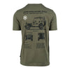 Tricou Army cu Jeep Willys MB Fostex – Olive | WARGEAR RO
