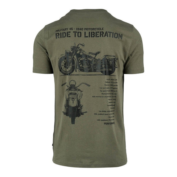 Tricou Army cu Motocicleta WLA Liberator Fostex – Olive | WARGEAR RO