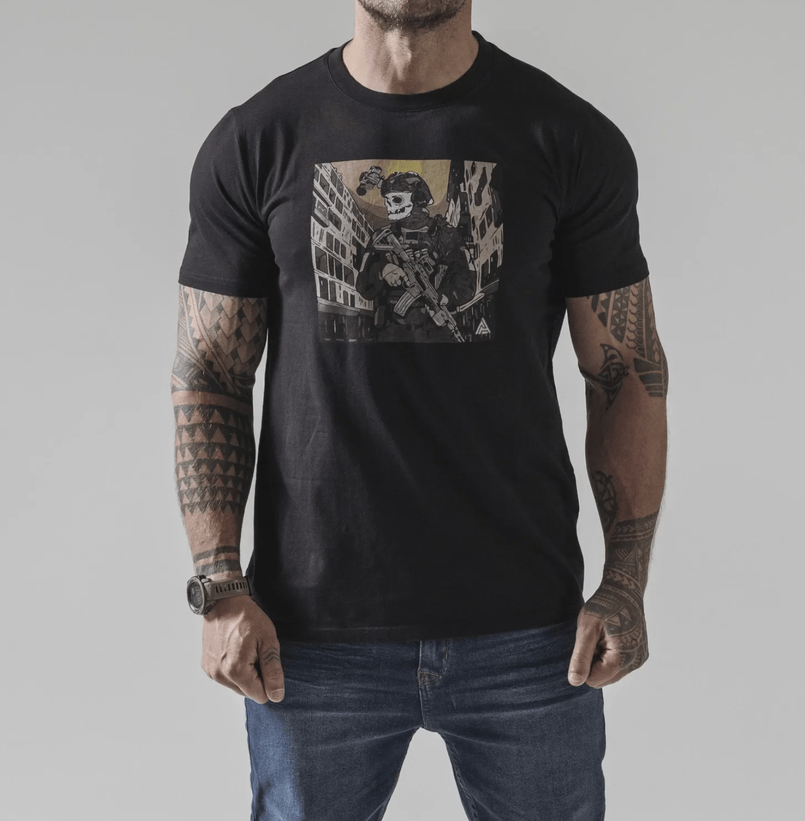 Tricou army DA SKELETON negru – Direct Action® | WARGEAR RO