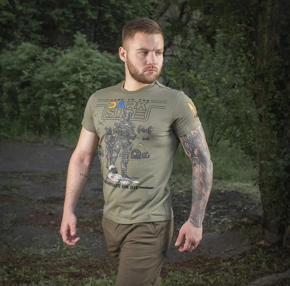 Tricou army DARK SIDE olive M - TAC | Echipament tactic WARGEAR