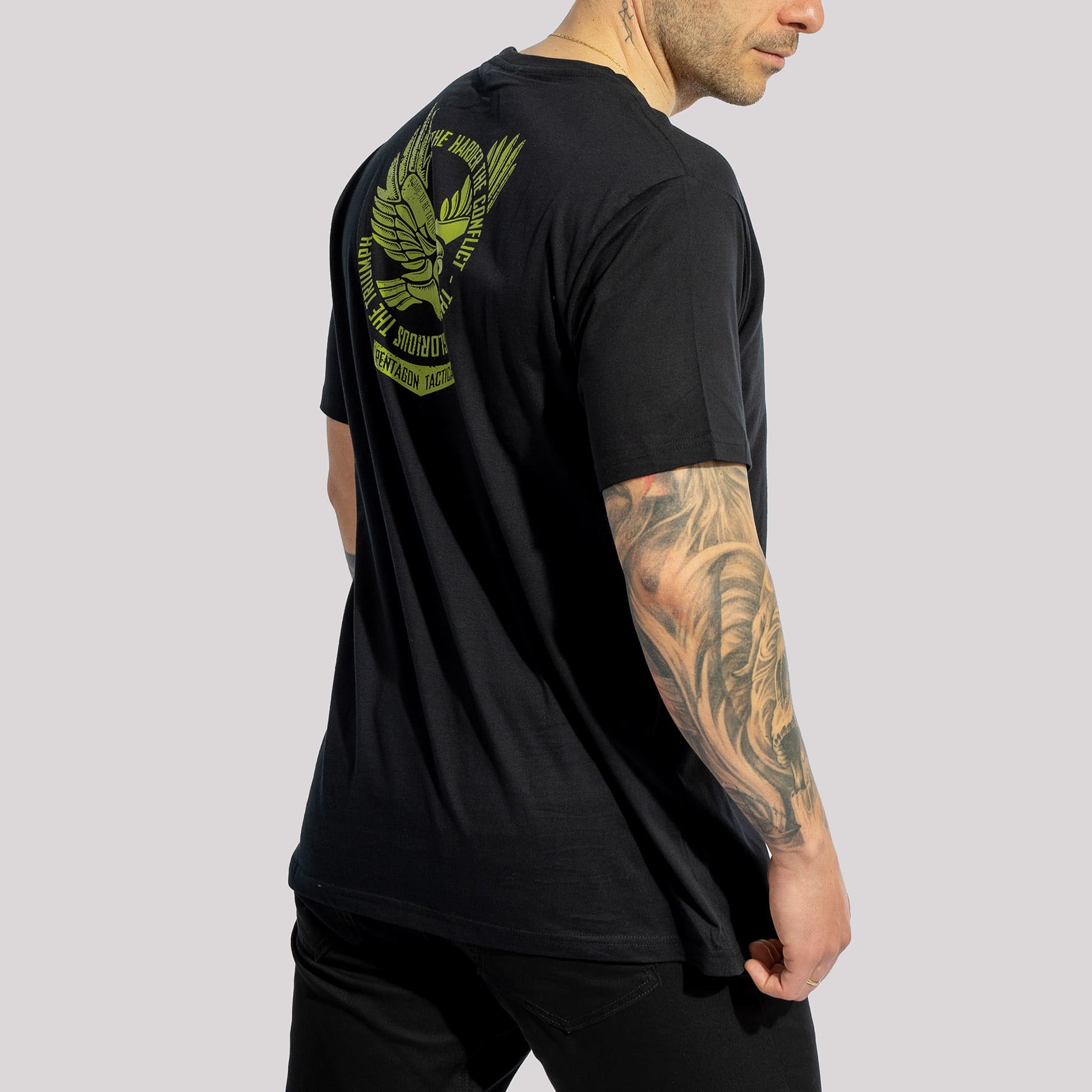Tricou army EAGLE negru PENTAGON | Echipament tactic WARGEAR