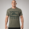 Tricou Army Fear No Evil cu Avion de Vanatoare Fostex – Olive | WARGEAR RO