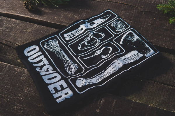 Tricou army OUTSIDER negru TIGERWOOD | Echipament tactic WARGEAR