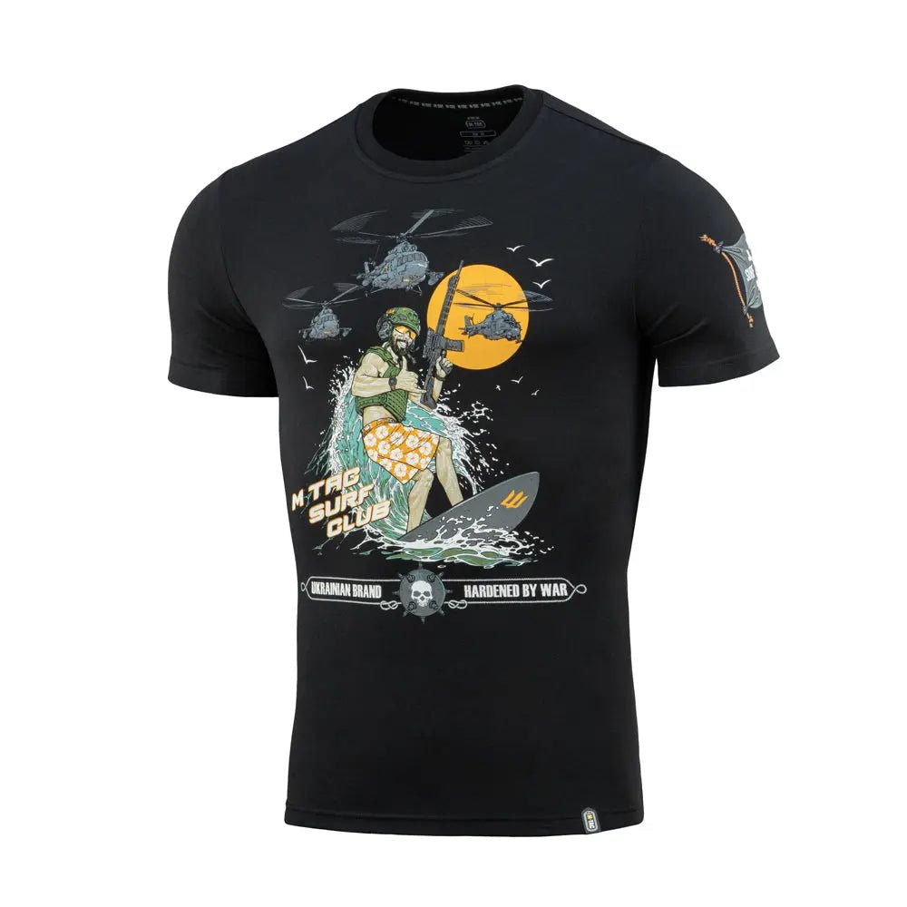 Tricou army SURF CLUB negru M - TAC | Echipament tactic WARGEAR