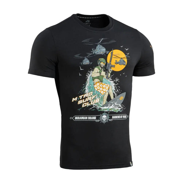 Tricou army SURF CLUB negru M - TAC | Echipament tactic WARGEAR