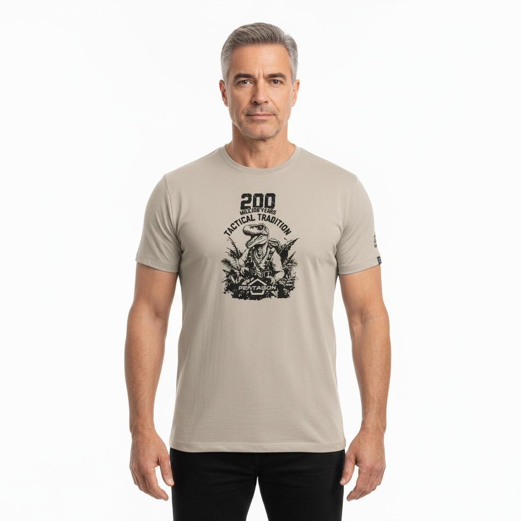 Tricou army T - REX khaki PENTAGON TACTICAL | Echipament tactic WARGEAR