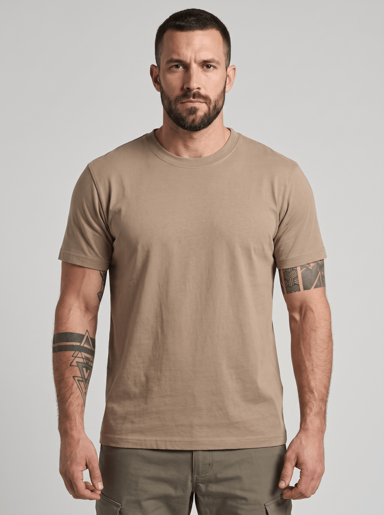 Tricou basic bumbac Brandit 160 g – Croiala Lejera | WARGEAR RO