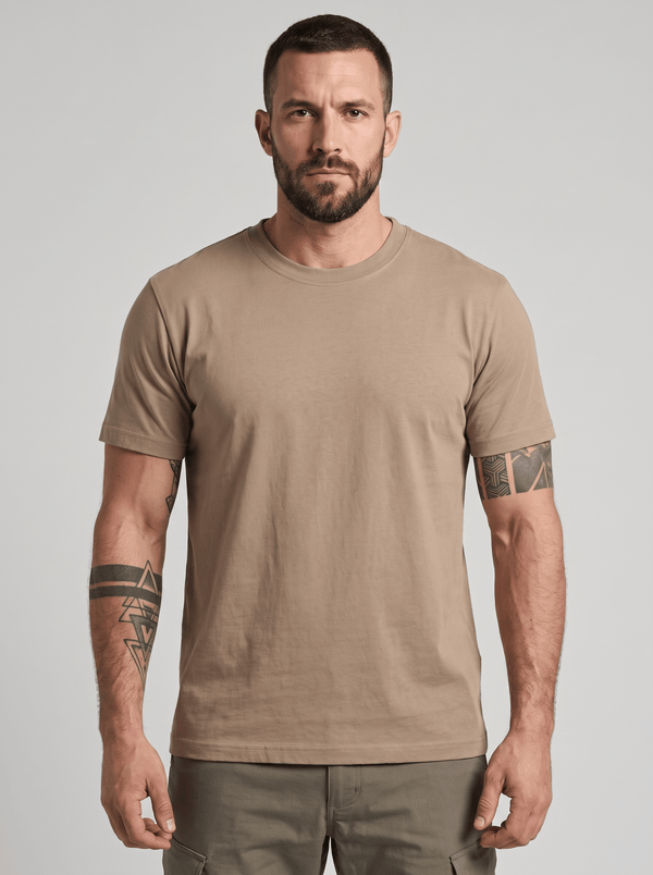 Tricou basic bumbac Brandit 160 g – Croiala Lejera | WARGEAR RO