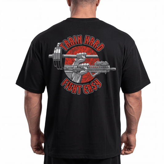 Tricou M - TAC Train Hard Fight Easy | WARGEAR RO