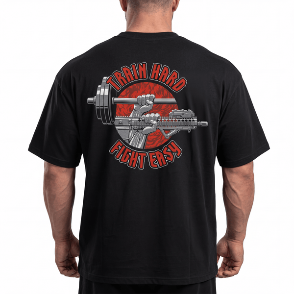 Tricou M - TAC Train Hard Fight Easy | WARGEAR RO