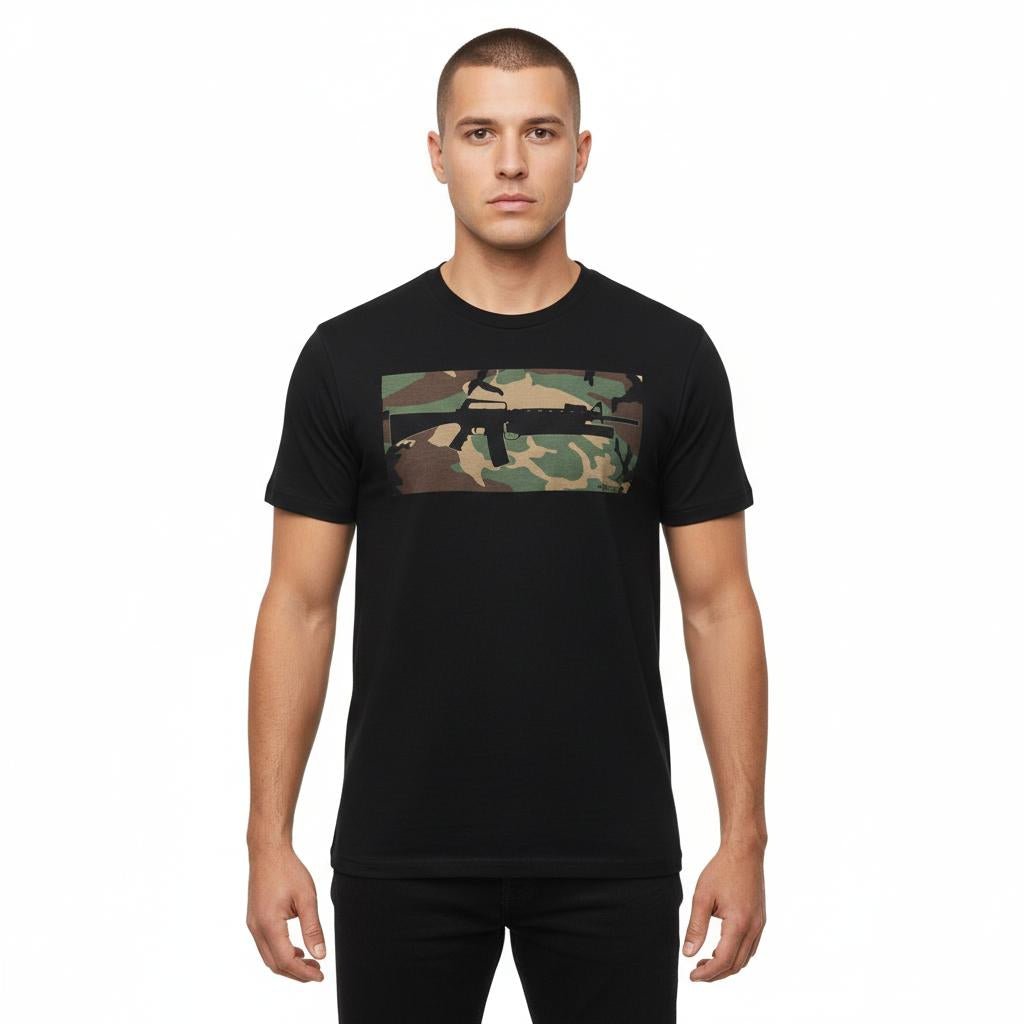 Tricou M16 US Woodland Helikon - Tex® | Echipament tactic WARGEAR