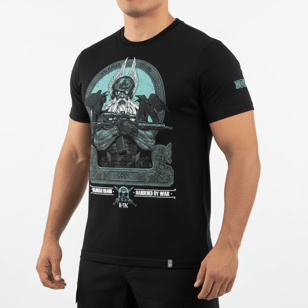 Tricou Odin Mistery negru M - TAC | Echipament tactic WARGEAR