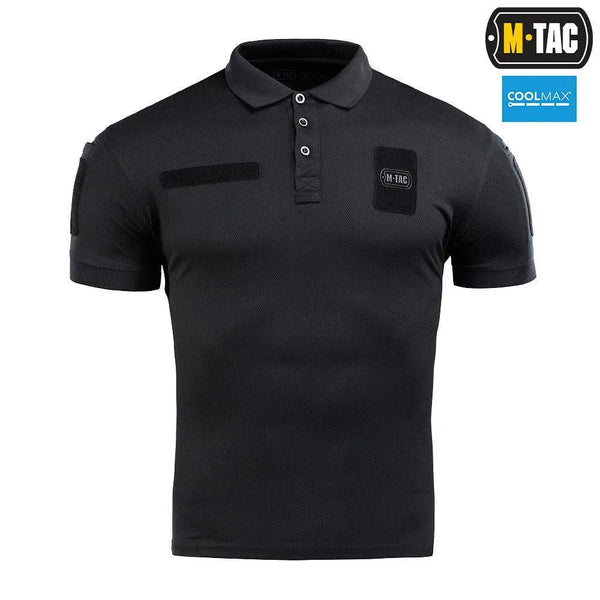 Tricou polo Elite Tactical Coolmax® M - TAC Negru | Echipament tactic WARGEAR