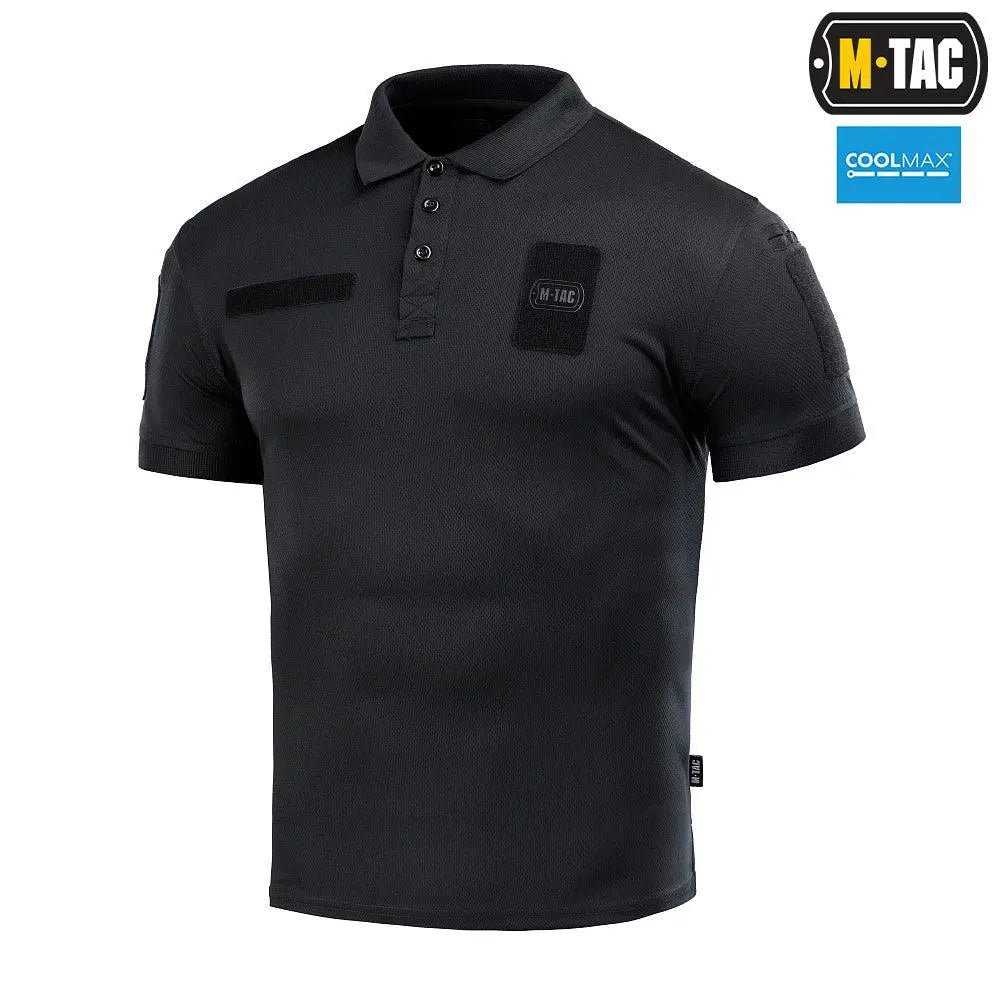 Tricou polo Elite Tactical Coolmax® M - TAC Negru | Echipament tactic WARGEAR
