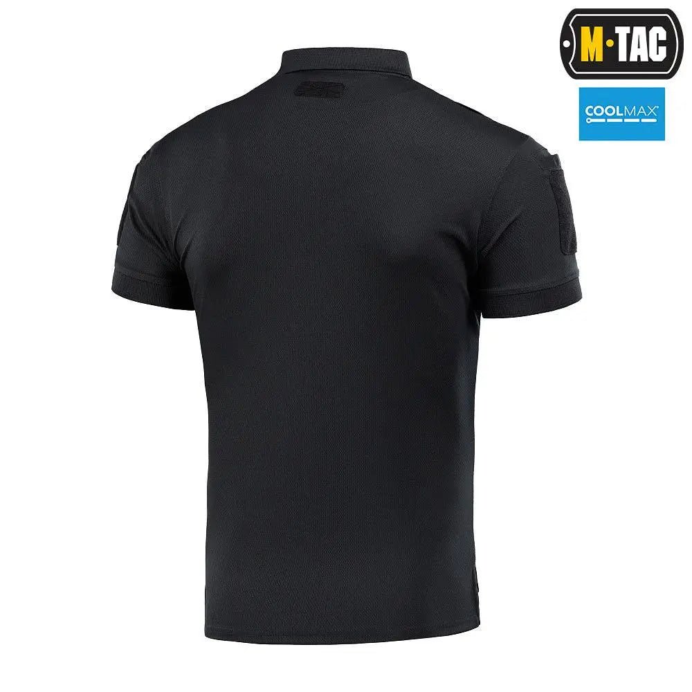 Tricou polo Elite Tactical Coolmax® M - TAC Negru | Echipament tactic WARGEAR
