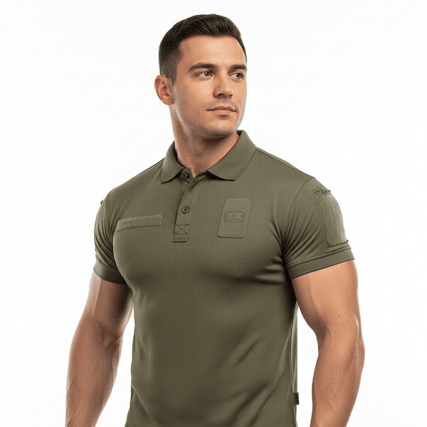 Tricou polo Elite Tactical Coolmax® M - TAC - olive | Echipament tactic WARGEAR