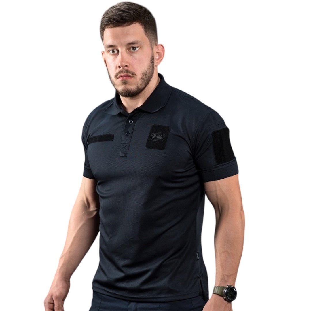 Tricou polo Elite Tactical Coolmax® navy blue M - TAC | Echipament tactic WARGEAR