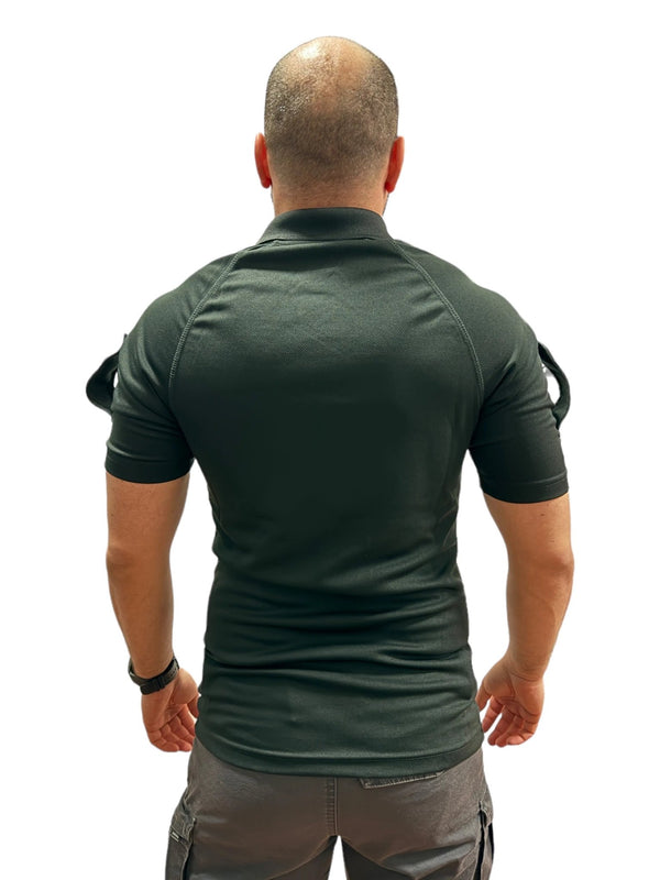 Tricou Polo Negru Surplus Militar Politia Britanica - S | Echipament tactic WARGEAR