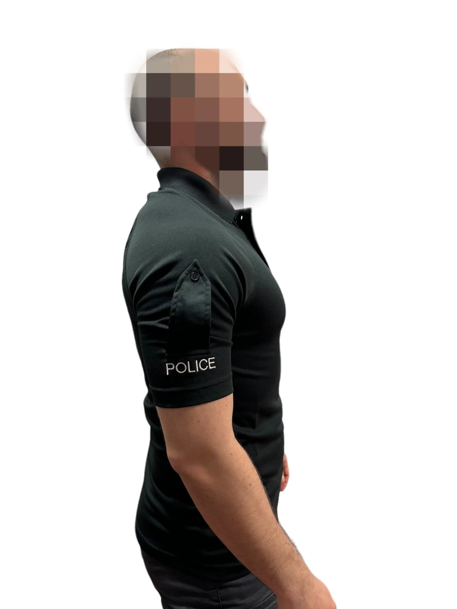 Tricou Polo Negru Surplus Militar Politia Britanica - S | Echipament tactic WARGEAR