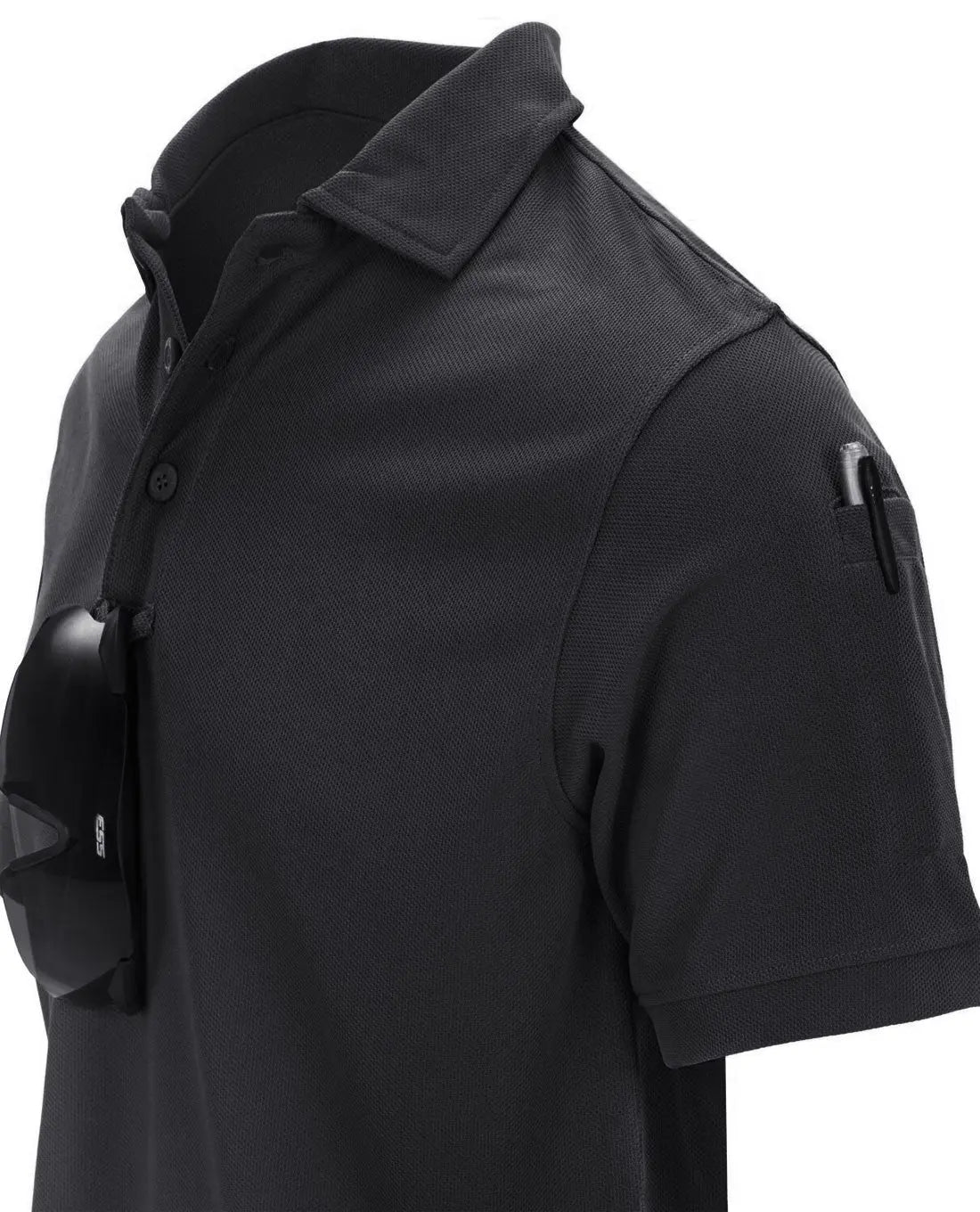 Tricou POLO UTL TOPCOOL® Helikon - Tex® negru | Echipament tactic WARGEAR