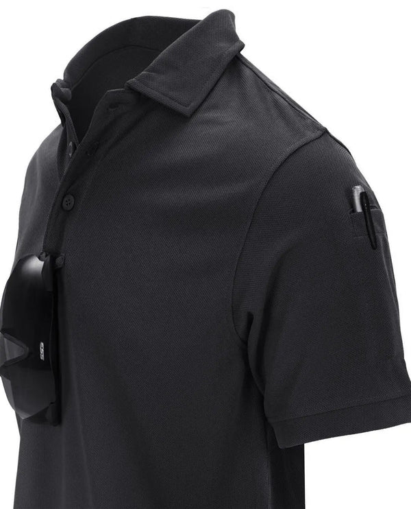 Tricou POLO UTL TOPCOOL® Helikon - Tex® negru | Echipament tactic WARGEAR