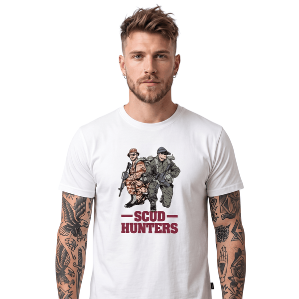 Tricou Scud Hunters alb Helikon - Tex | WARGEAR RO