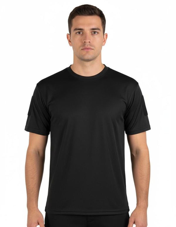 Tricou tactic army negru Quick Dry | Echipament tactic WARGEAR