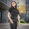 Tricou tactic polo dama negru M - TAC | Echipament tactic WARGEAR