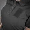 Tricou tactic polo dama negru M - TAC | Echipament tactic WARGEAR