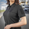 Tricou tactic polo dama negru M - TAC | Echipament tactic WARGEAR
