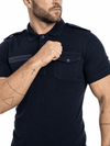 Tricou Tactic Polo Police Texar Dark Navy Blue cu Epoleti | WARGEAR RO