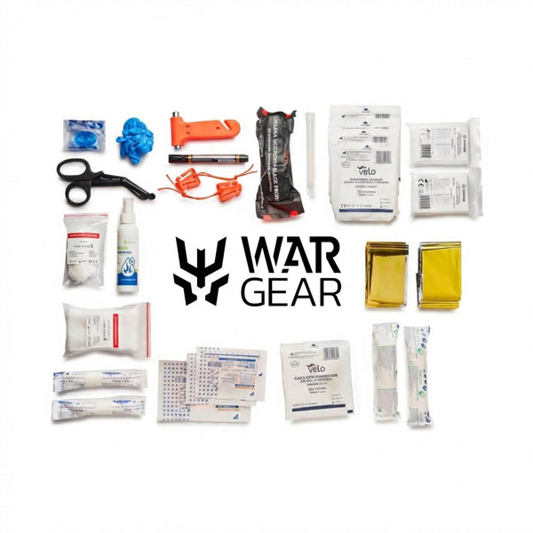 Trusa Medicala Tactica IFAK PTR Black Front – cu Garou si Sistem Rip - Away | WARGEAR RO