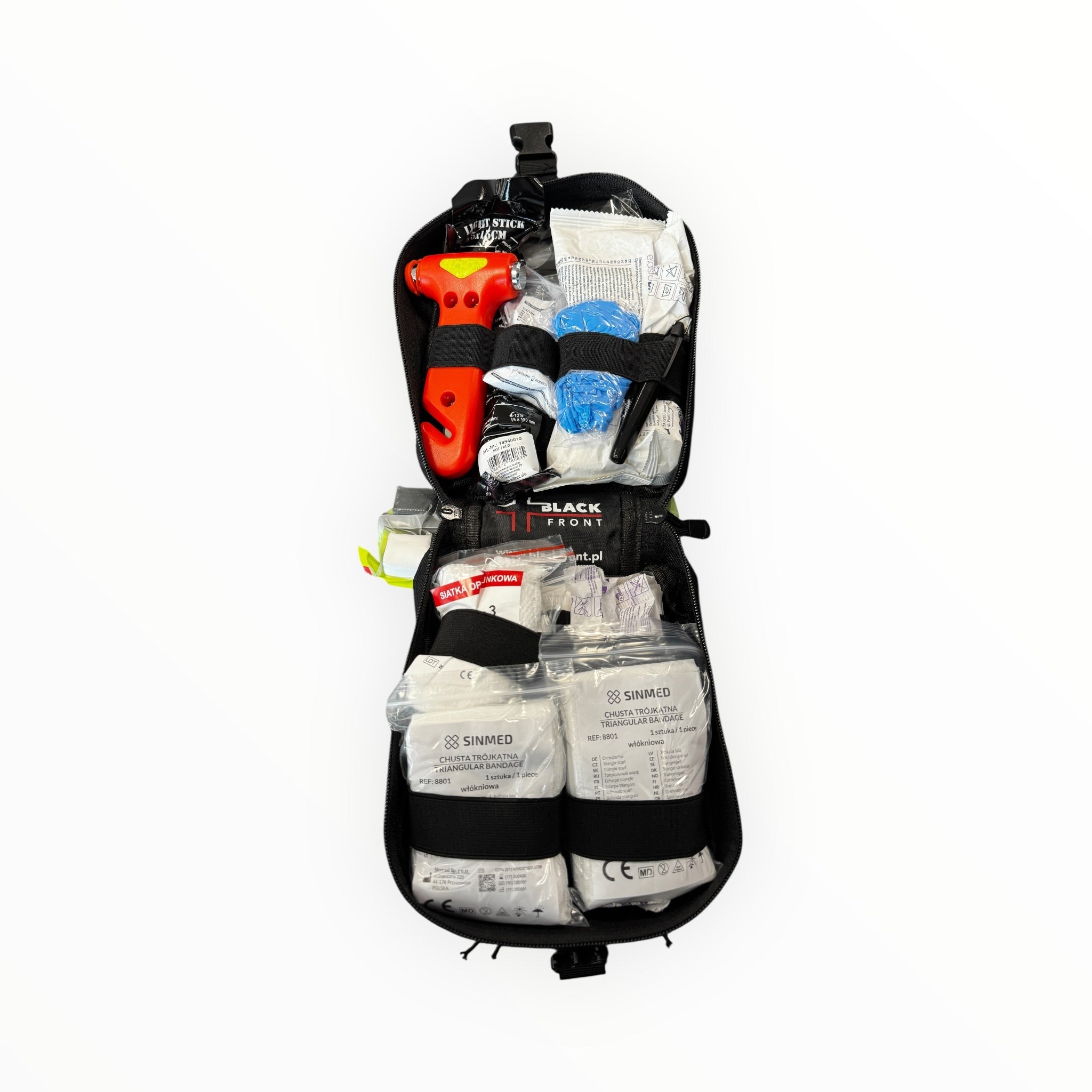 Trusa Medicala Tactica IFAK PTR Black Front – cu Garou si Sistem Rip - Away | WARGEAR RO