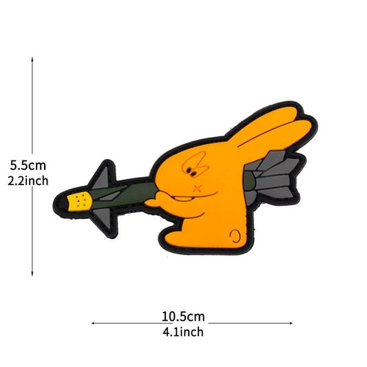 Velcro Patch BUNNY BOOMSTICK PVC Fosforescent | WARGEAR RO
