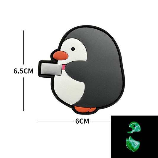 Velcro Patch Pinguinul Macelar - Fosforescent | WARGEAR RO