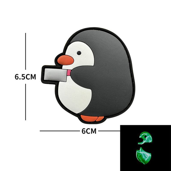 Velcro Patch Pinguinul Macelar - Fosforescent | WARGEAR RO
