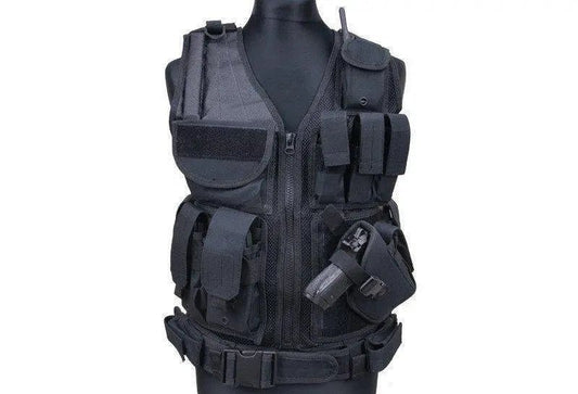 Vesta tactica cu toc pistol si centura Security | Echipament tactic WARGEAR