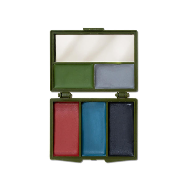 Vopsea Camuflaj Față Tac Maven – 5 Culori, Cutie Etanșă cu Oglindă | WARGEAR RO