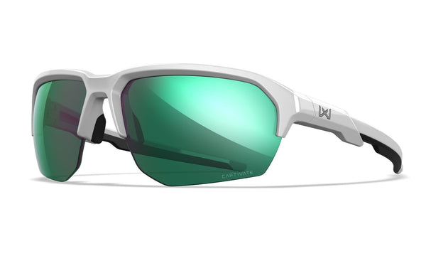 Ochelari tactici Wiley X JAKL CAPTIVATE™ Polarized Green Mirror – Polished White WARGEAR