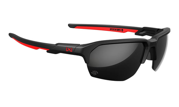 Ochelari tactici Wiley X JAKL – American Sniper Signature Series CAPTIVATE™ Black Mirror – Matte Black/Red WARGEAR