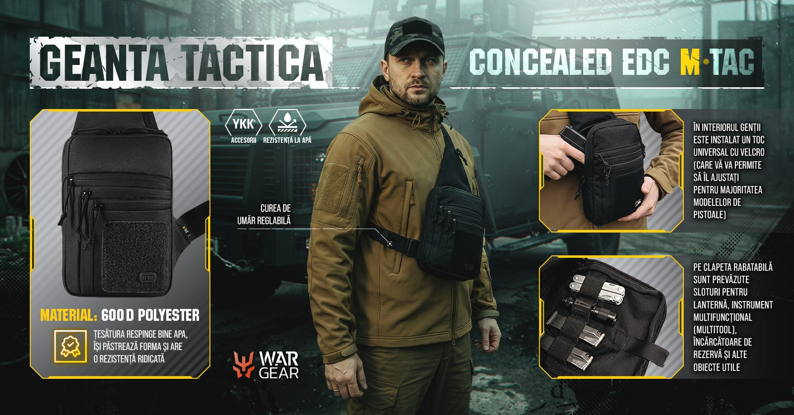 Geanta tactica Concealed EDC M-Tac